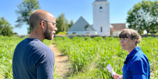 Søren Vester og Lene Kjældgaard i samtale til podcast