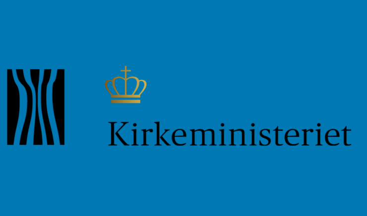 Kirkeministeriets logo